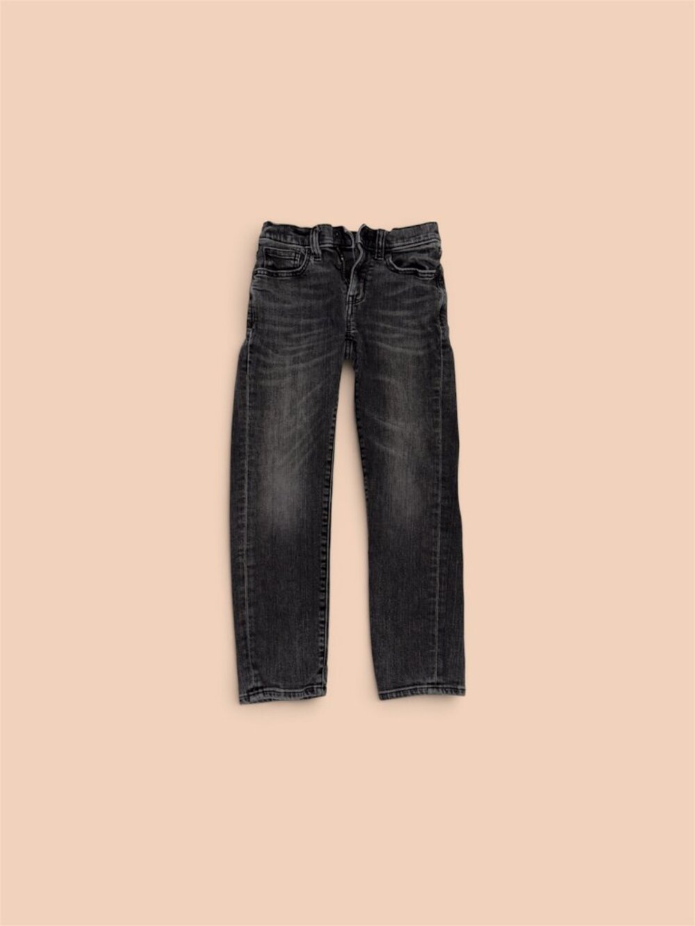 Old Navy 360 Stretch Slim Built-In Tough Boys Jeans Black Wash Size 8 EUC